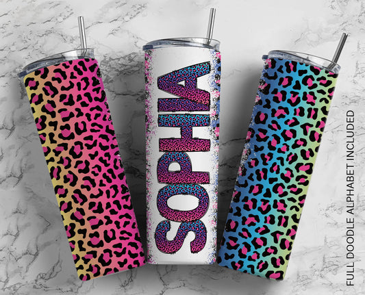 Neon Leopard  - Personalized