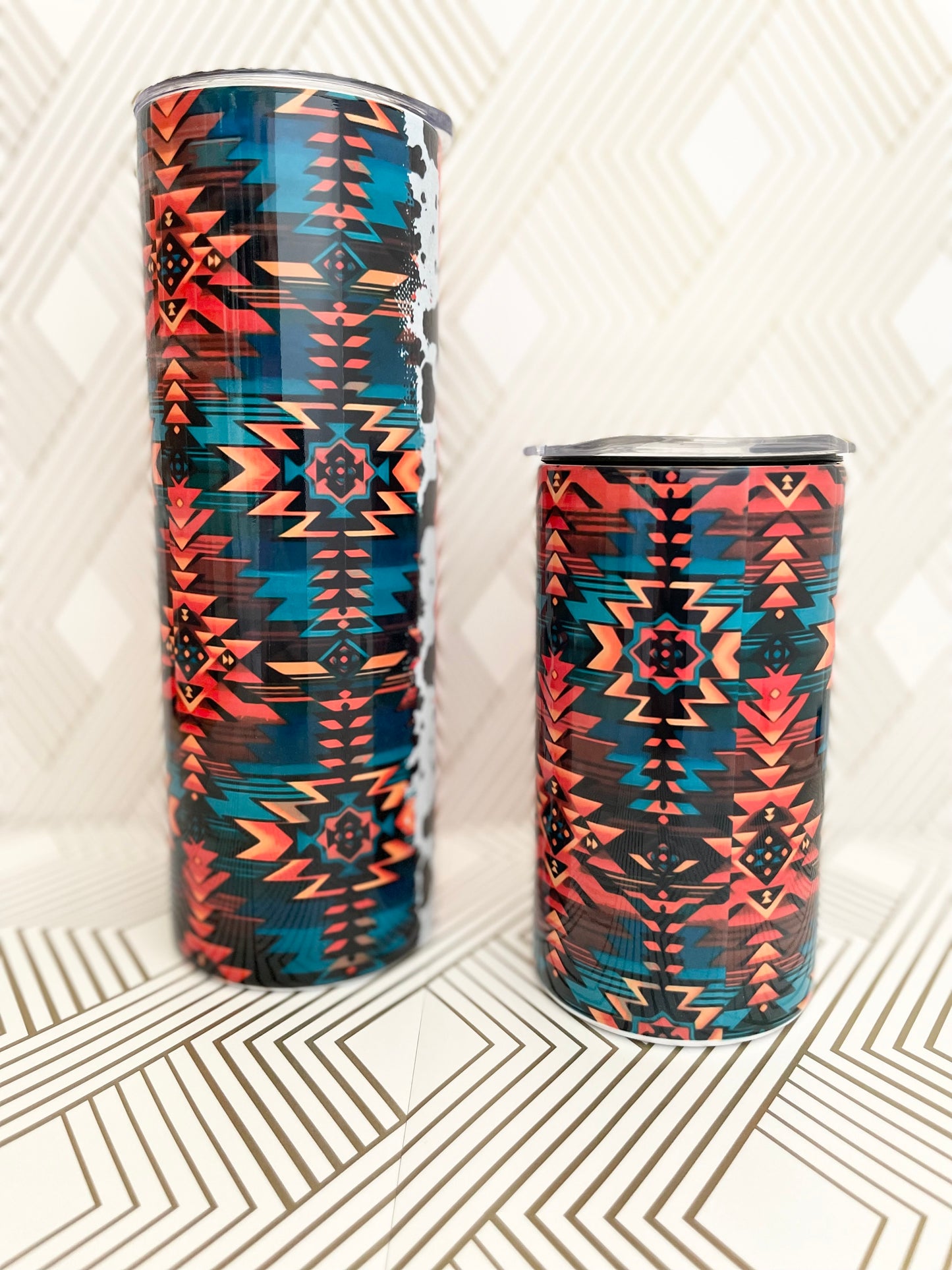 Mama and Mini Aztec Tumbler Set