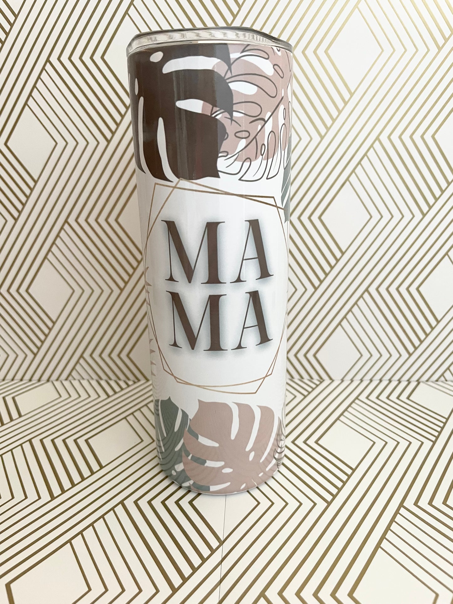 Mama and Mini Monstera Tumbler Set