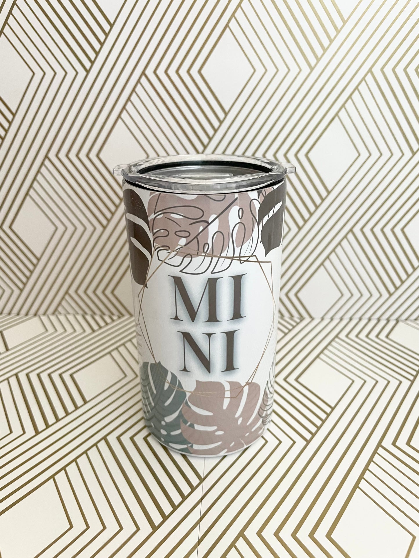 Mama and Mini Monstera Tumbler Set