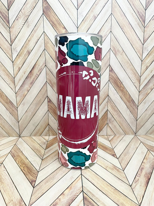 Maroon Leopard Tumbler