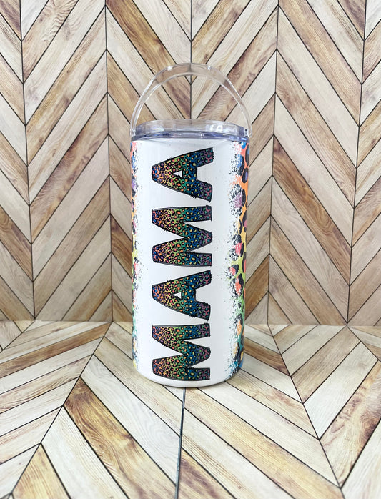 Personalized Rainbow Leopard 4 in 1 Can Cooler