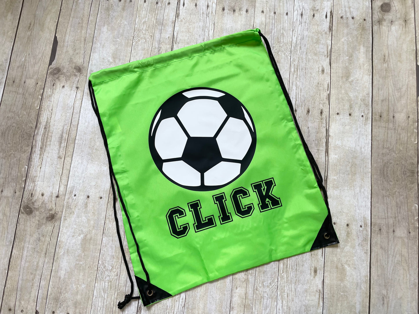 Personalized Soccer Drawstring Backpack