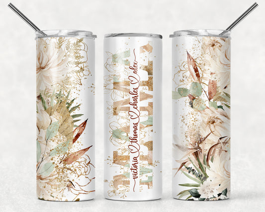 Mama Customizable - Tan and Green Floral