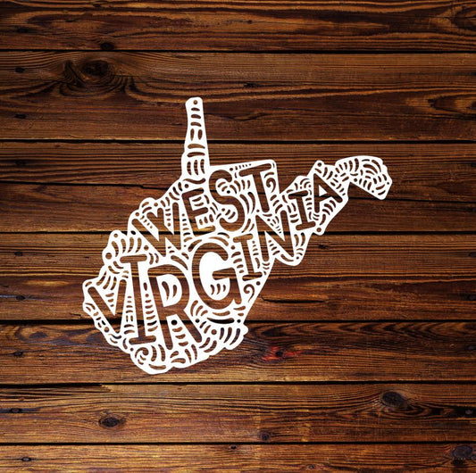 West Virginia Mandala Decal