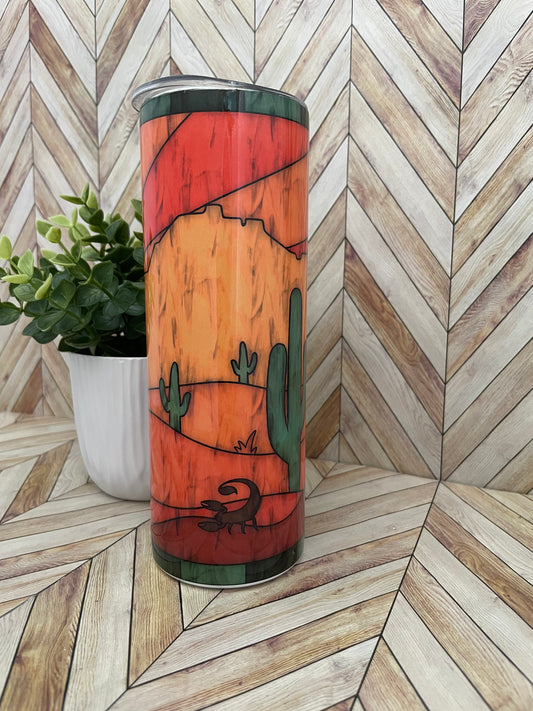 RTS - Stained Glass Desert Cactus