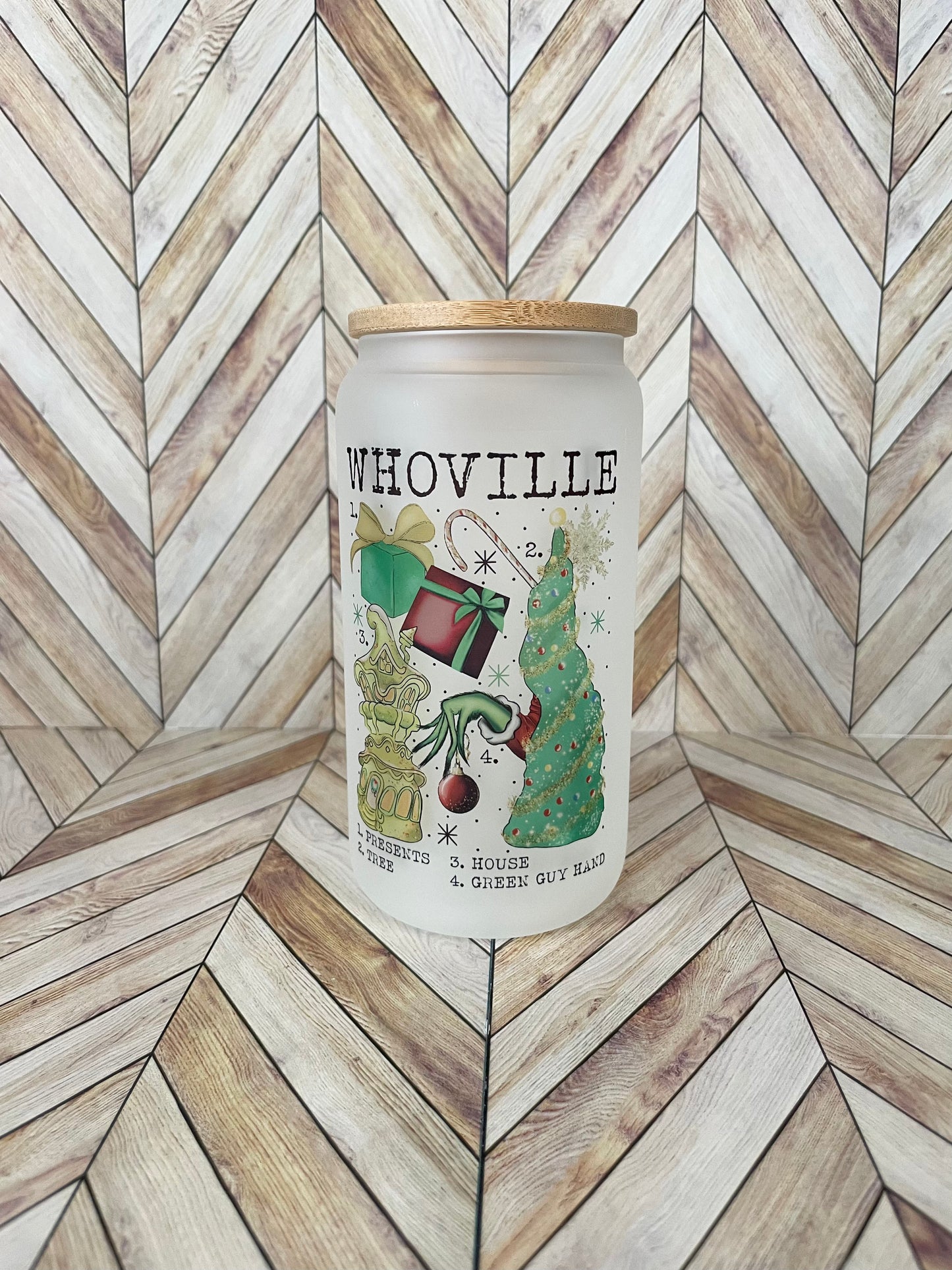 Whoville Beer Can Glass