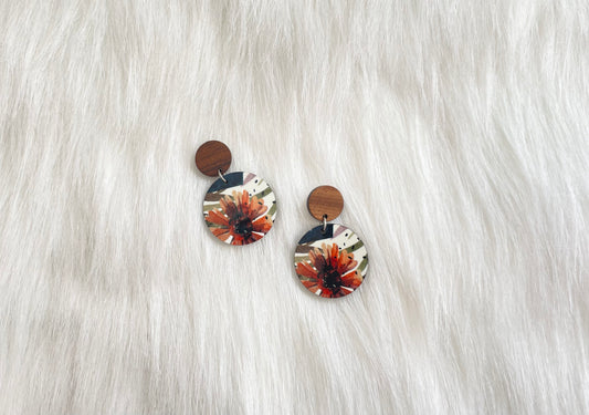 Autumn Flowers Earrings
