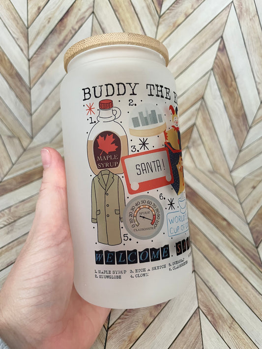 Buddy the Elf Beer Can Glass
