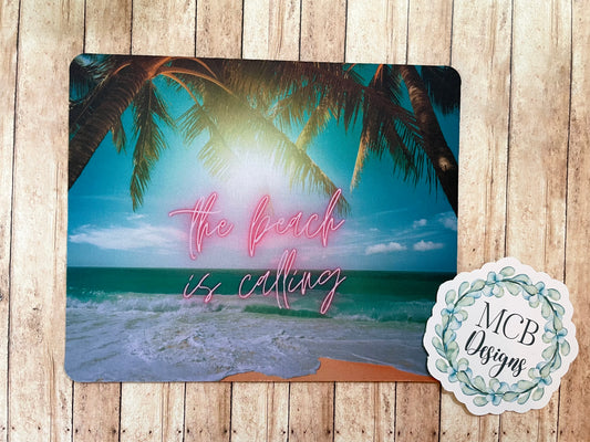 The Beach Is Calling Mouse Pad