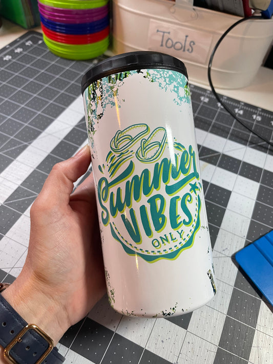 Summer Vibes Only 4 in 1 Can Cooler